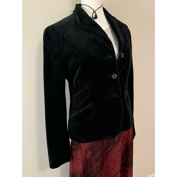 Vintage Ralph Lauren 98% Cotton Black Corduroy Blazer - Picture 2 of 5